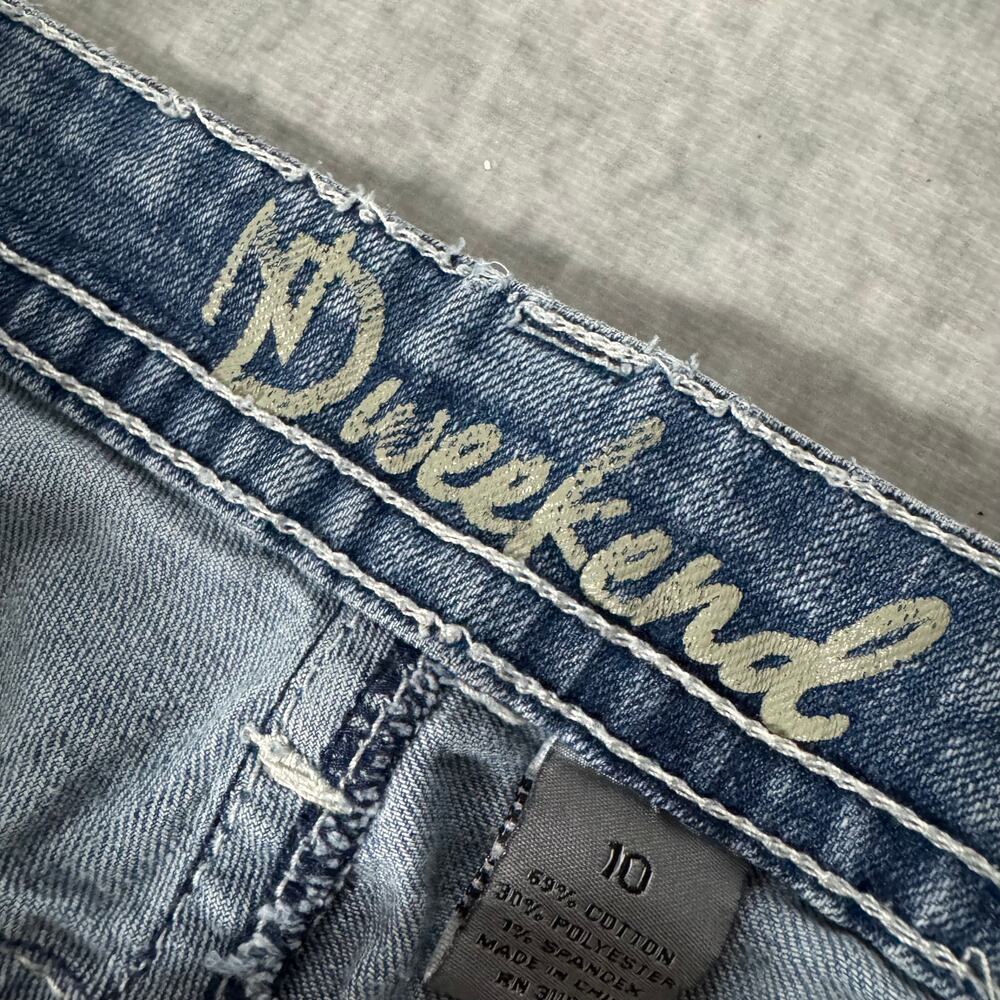 ND Weekend Wing Embellished Bootcut Blue Denim Stretch Womens Jeans - Size: 10 - Picture 6 of 11
